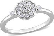 DELMAR Floral Diamond Ring - 0.21ct.