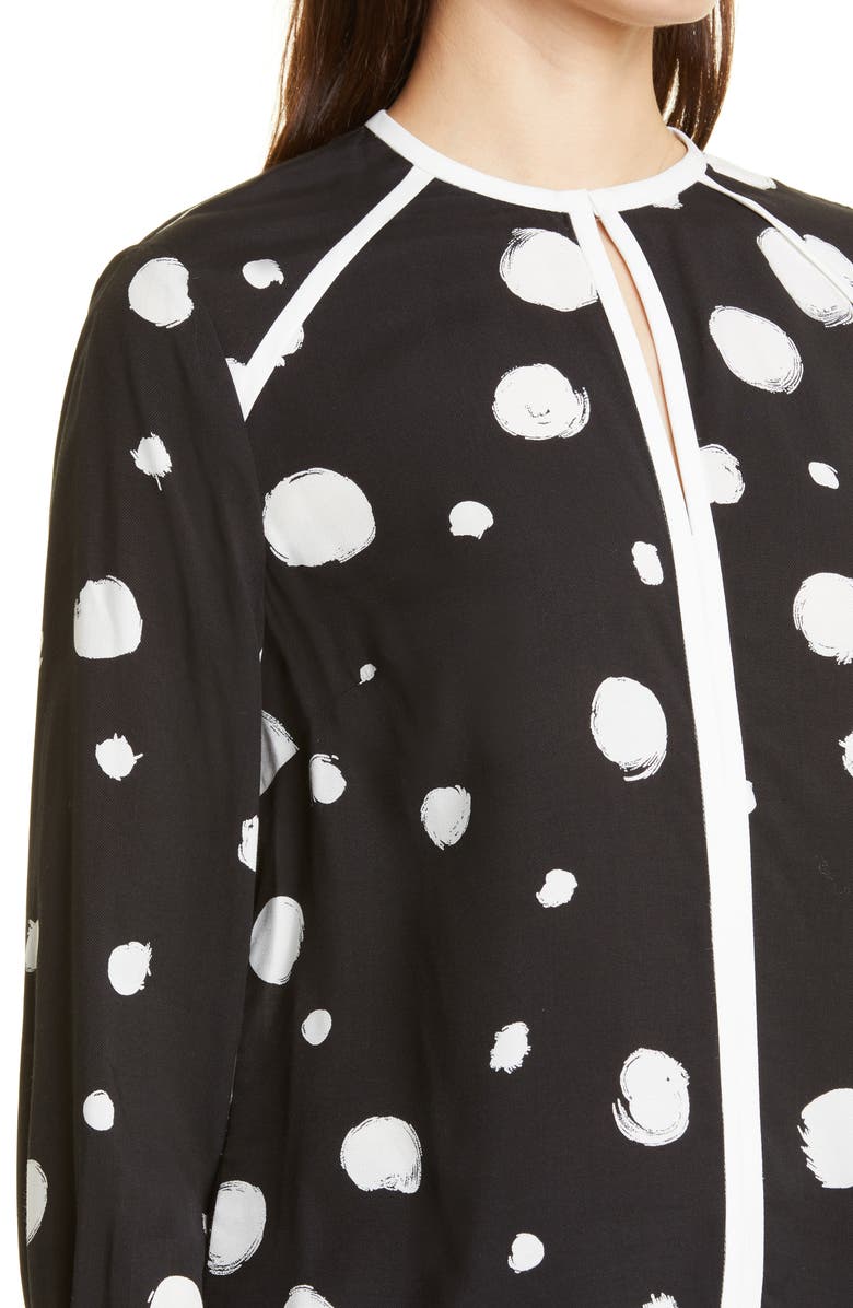 Ted Baker London Dulani Spot Top with Contrast Binding, Alternate, color, 