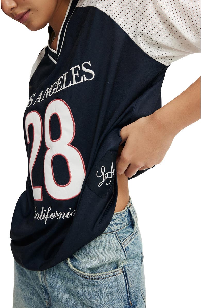 Cotton On Oversized V Neck Raglan Jersey, Alternate, color,