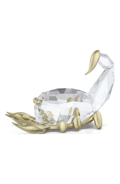 Swarovski Crystal Zodiac Figurine In Gold