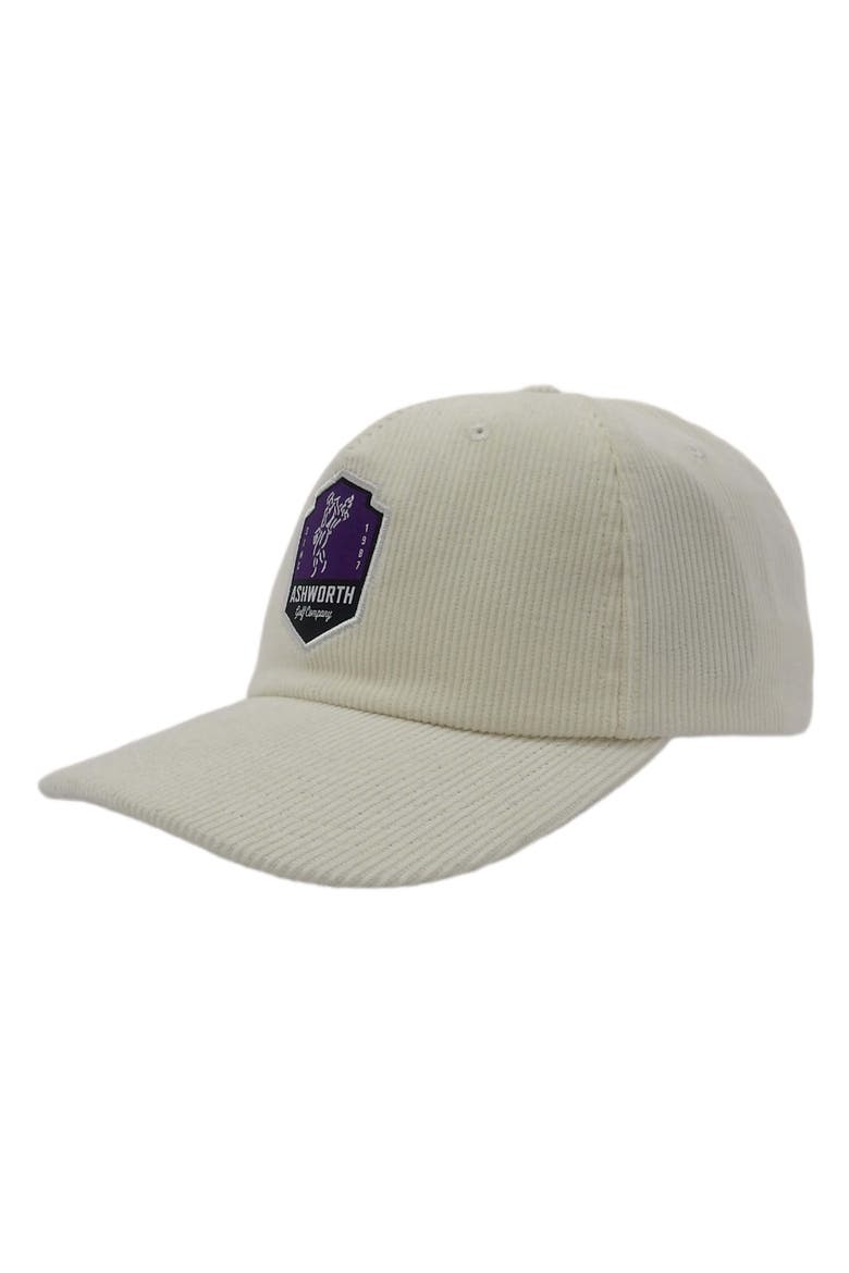 Wide Wale Cord Woven Label Patch Cap, Alternate, color, Stone