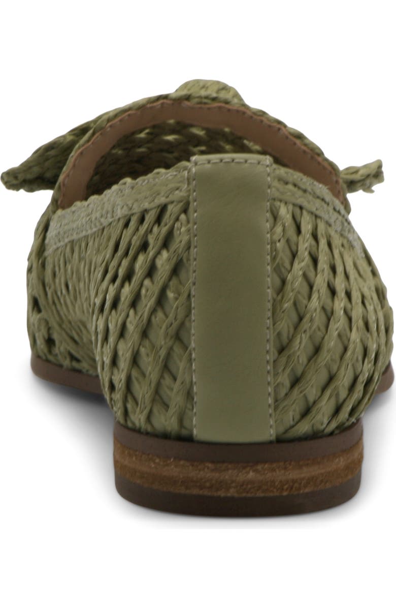 Charles David Finite Water Resistant Raffia Loafer, Alternate, color, Artichoke-Cr