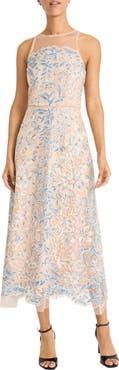 Maggy London Mesh Illusion Gem Gown