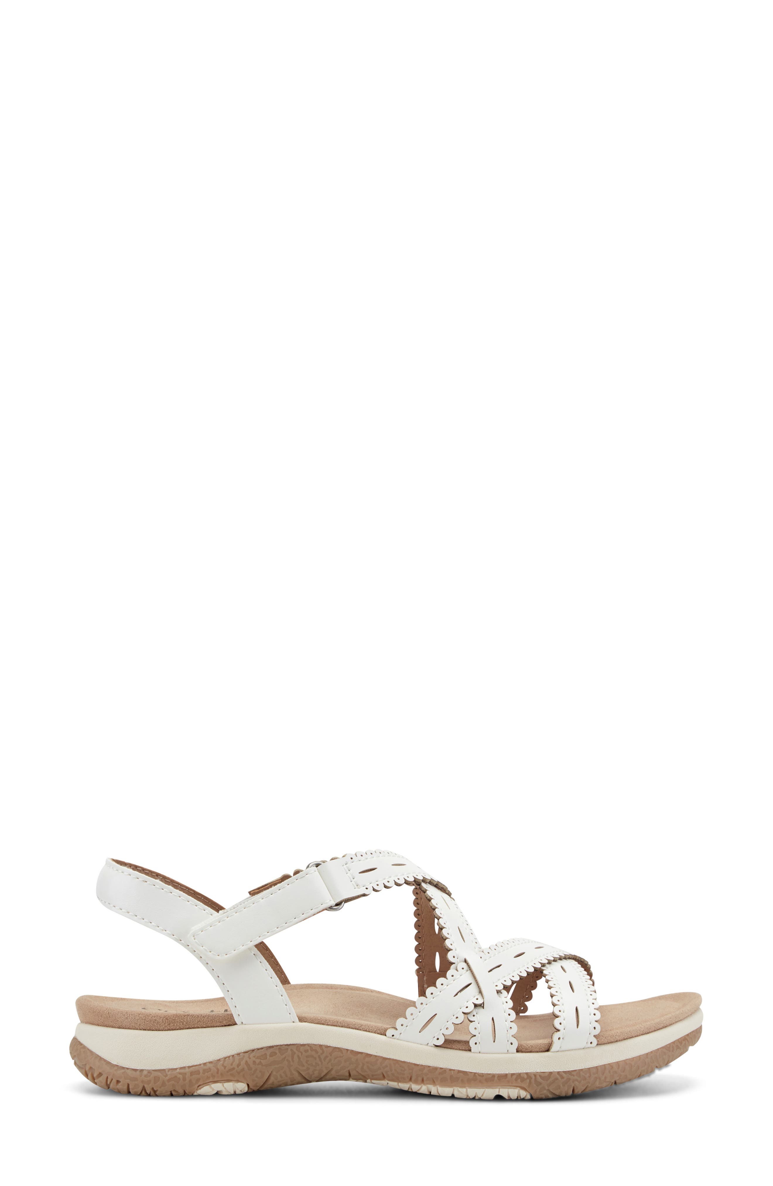 Sanetra Ankle Strap Sandal, Alternate, color, WHITE