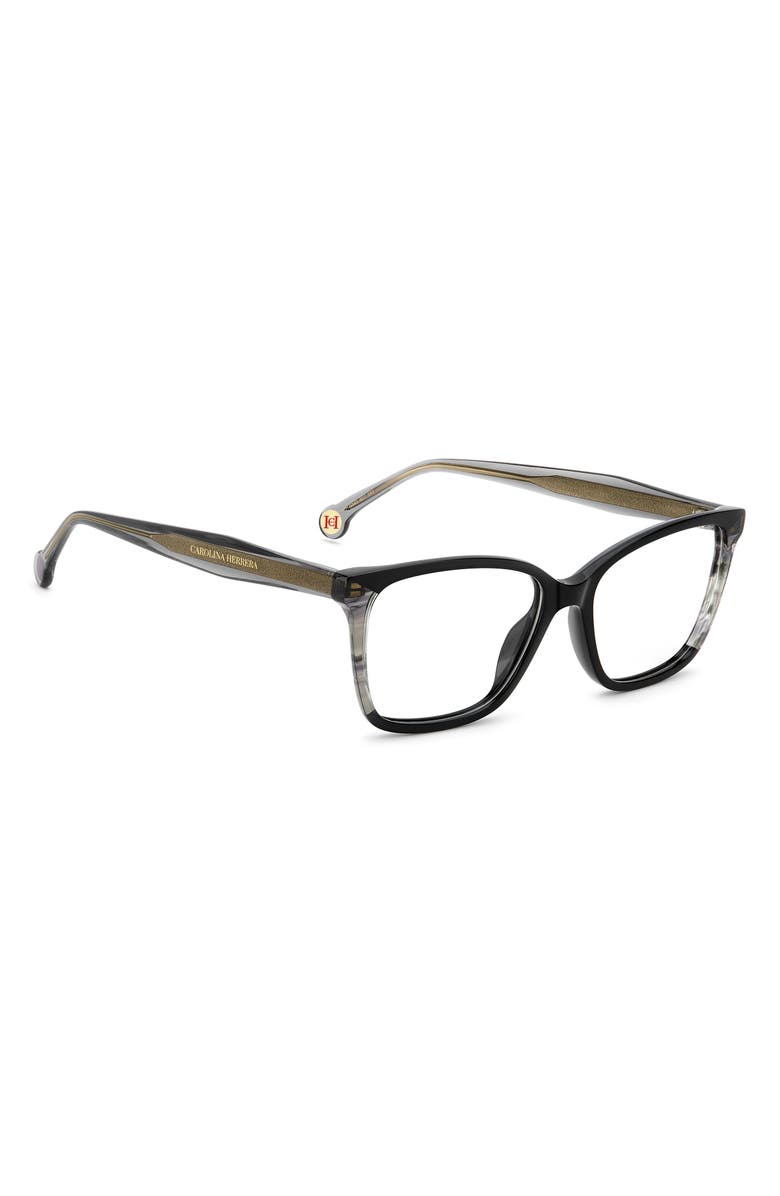 Carolina Herrera 53mm Rectangular Reading Glasses, Alternate, color, 