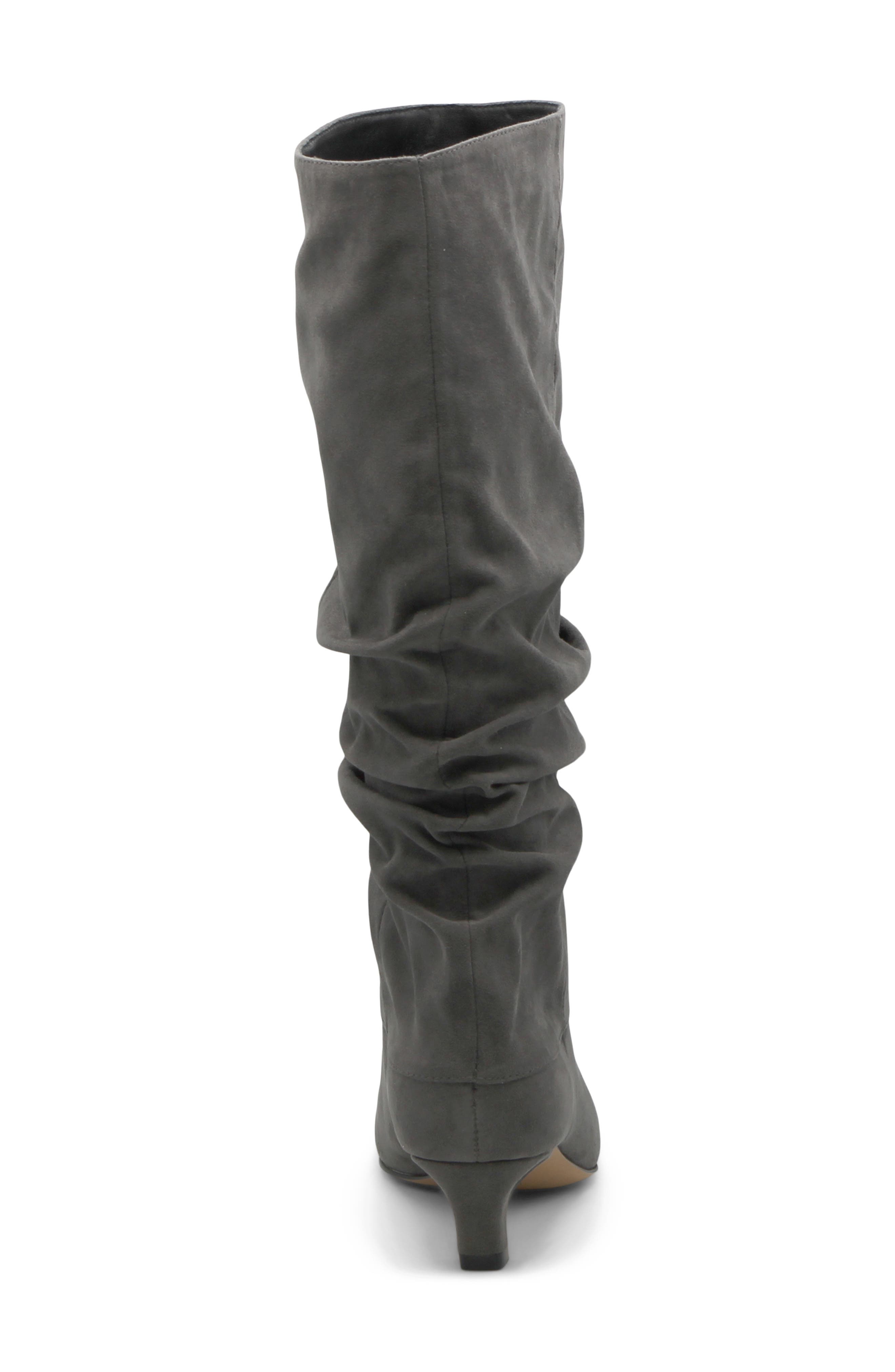 Access Slouch Pointed Toe Kitten Heel Boot, Alternate, color, CHARCOAL