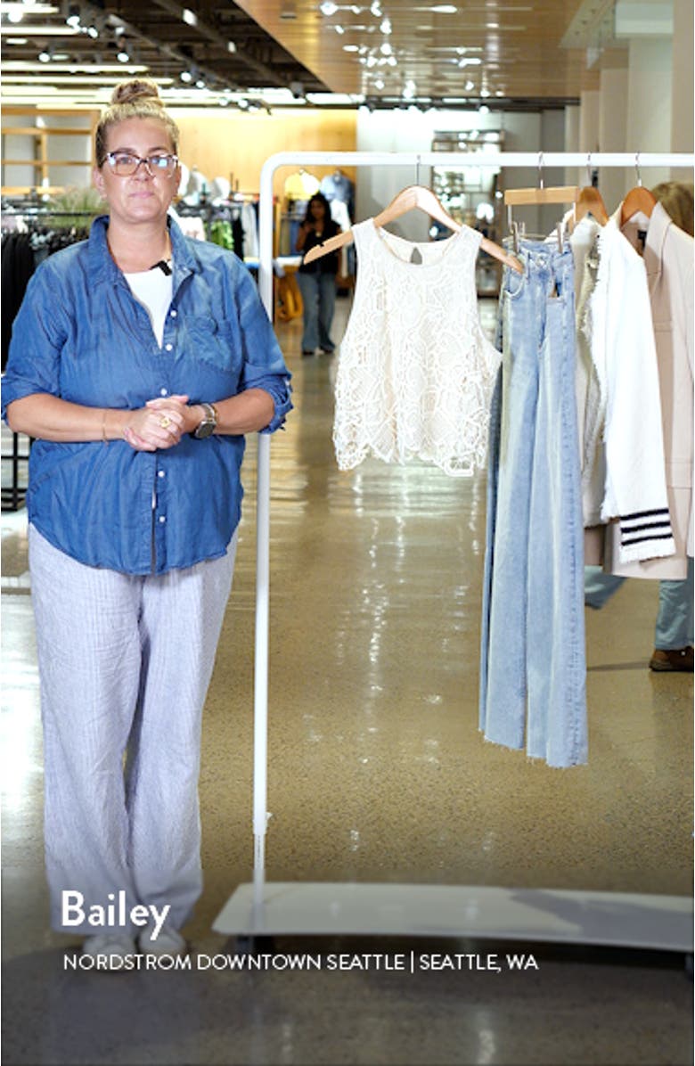 Lena Sleeveless Lace Crop Top, sales video thumbnail