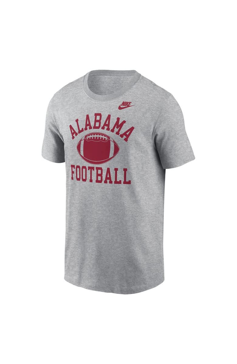 Nike Men's Nike Heather Gray Alabama Crimson Tide Legacy Football Icon T-Shirt, Alternate, color, 