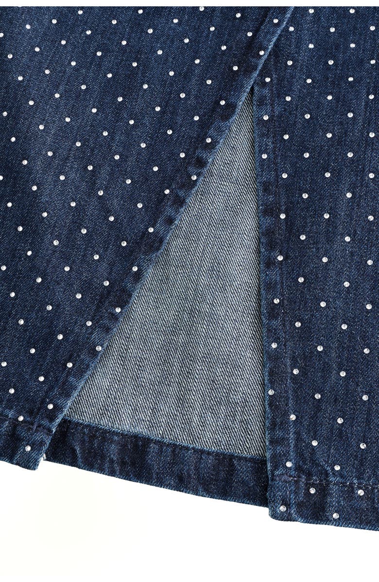 NEXT Hot Fix Diamante Denim Shirt, Alternate, color, Blue