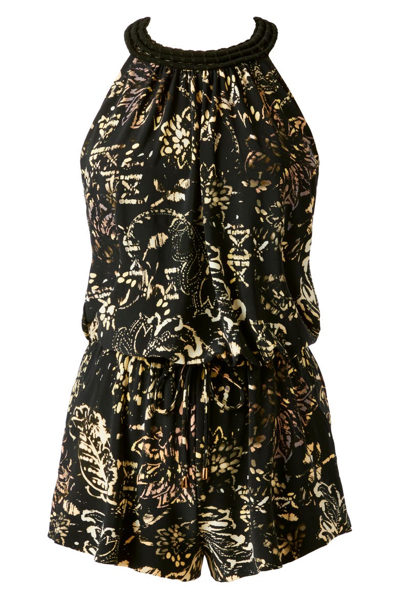 Balinese Piper One-Piece Swimsuit, Alternate, color, BLACK/ MULTI