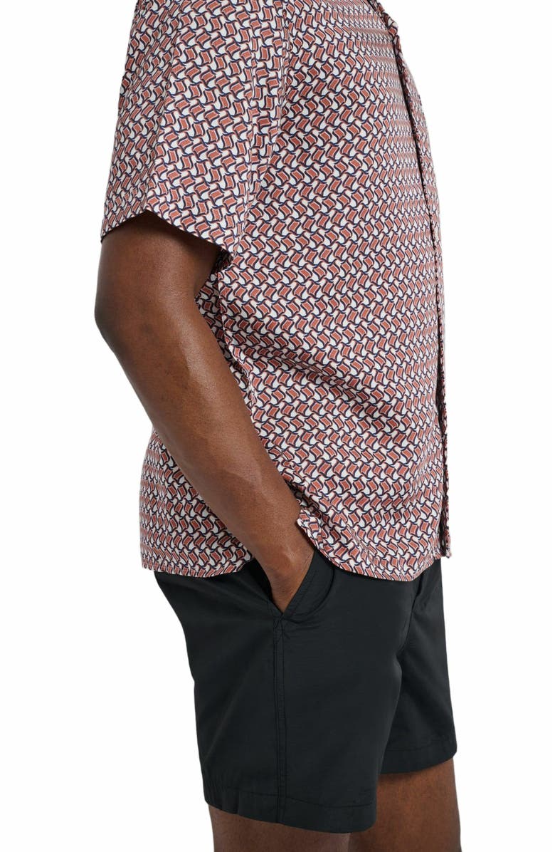 Onia Calder Buckle 5" Swim Trunk, Alternate, color, Black