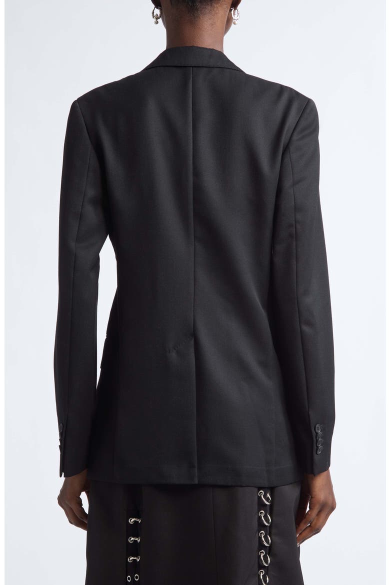 Grommet Ring Hem Slice Jacket, Alternate, color, BLACK