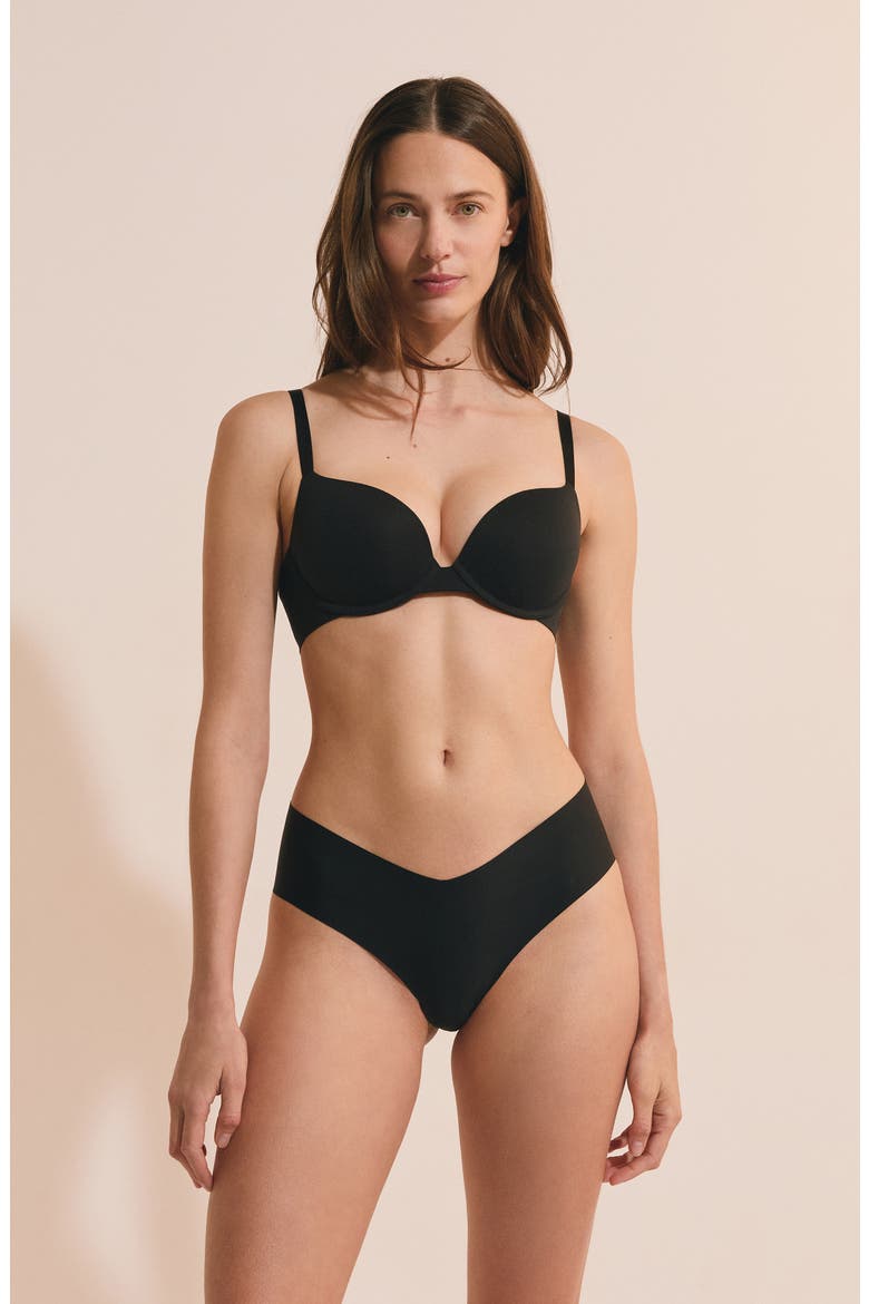 Pure Invisible Bra, Alternate, color, BLACK
