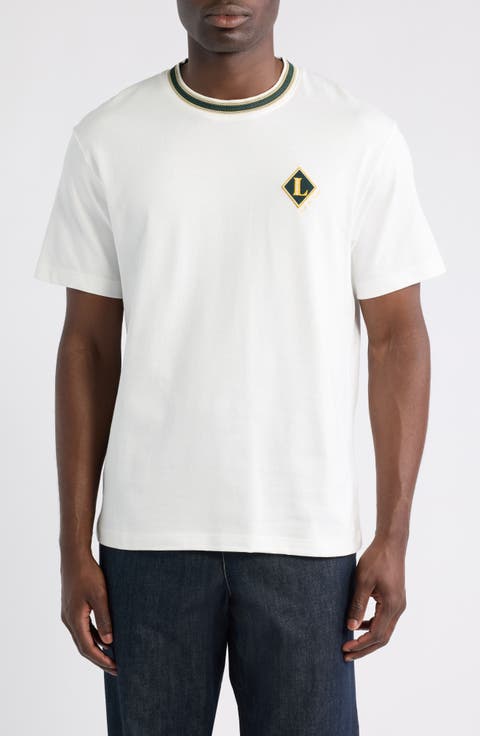 Made in France Badge Accent Cotton T-Shirt