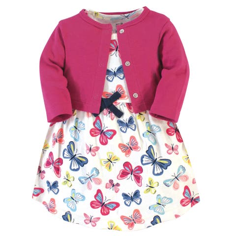 Organic Cotton Dress and Cardigan (Baby)