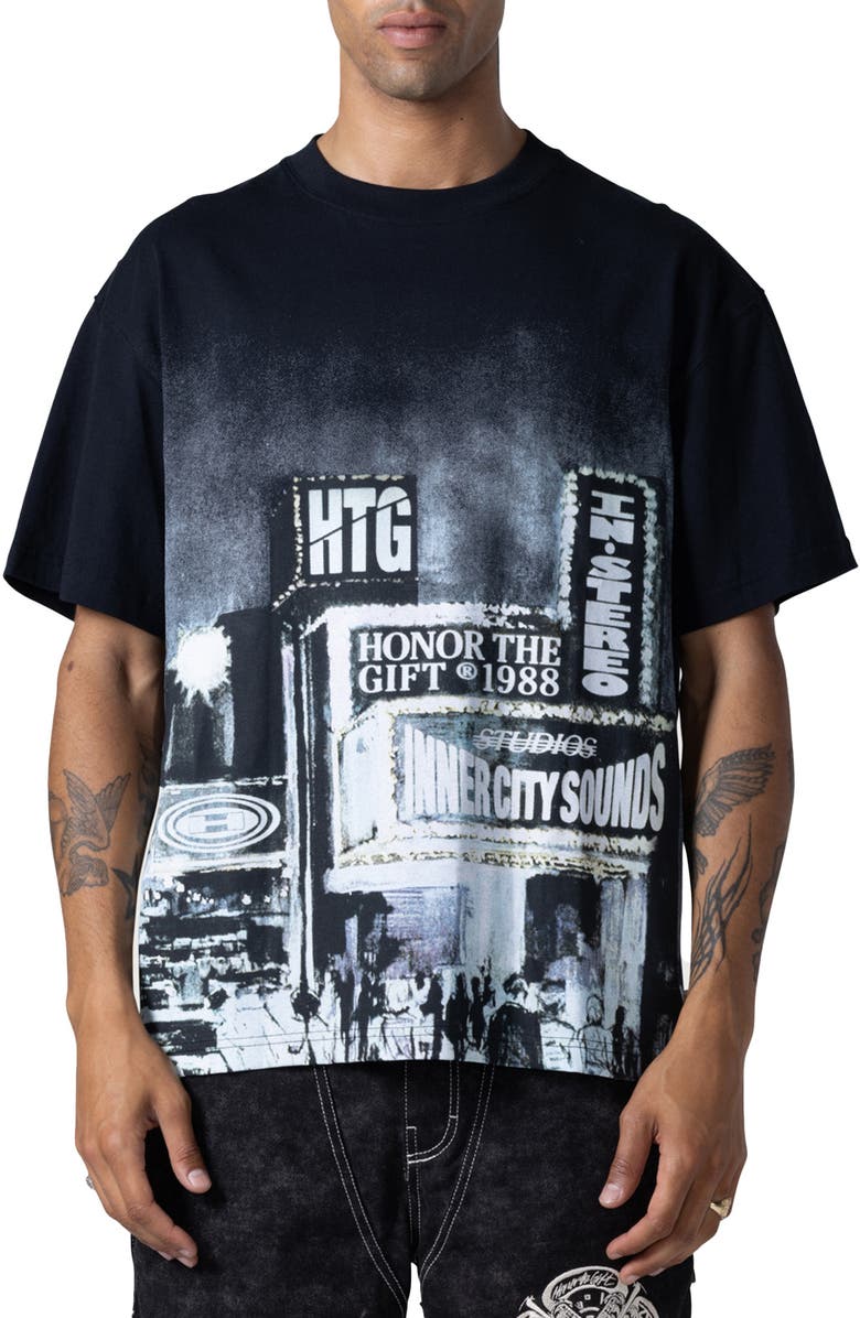 HONOR THE GIFT City Lights Box Graphic T-Shirt, Main, color, 