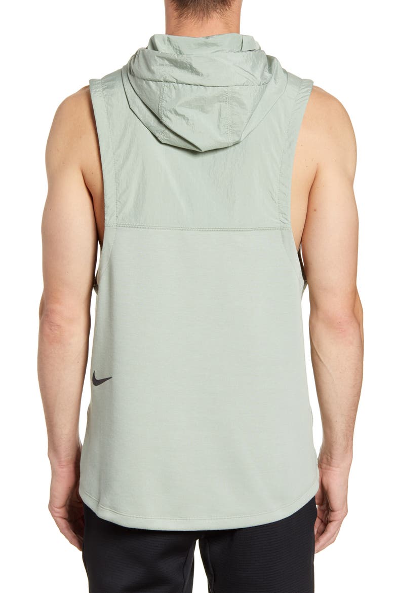 Therma Tech Pack Sleeveless Hoodie, Alternate, color, JADE HORIZON/ BLACK