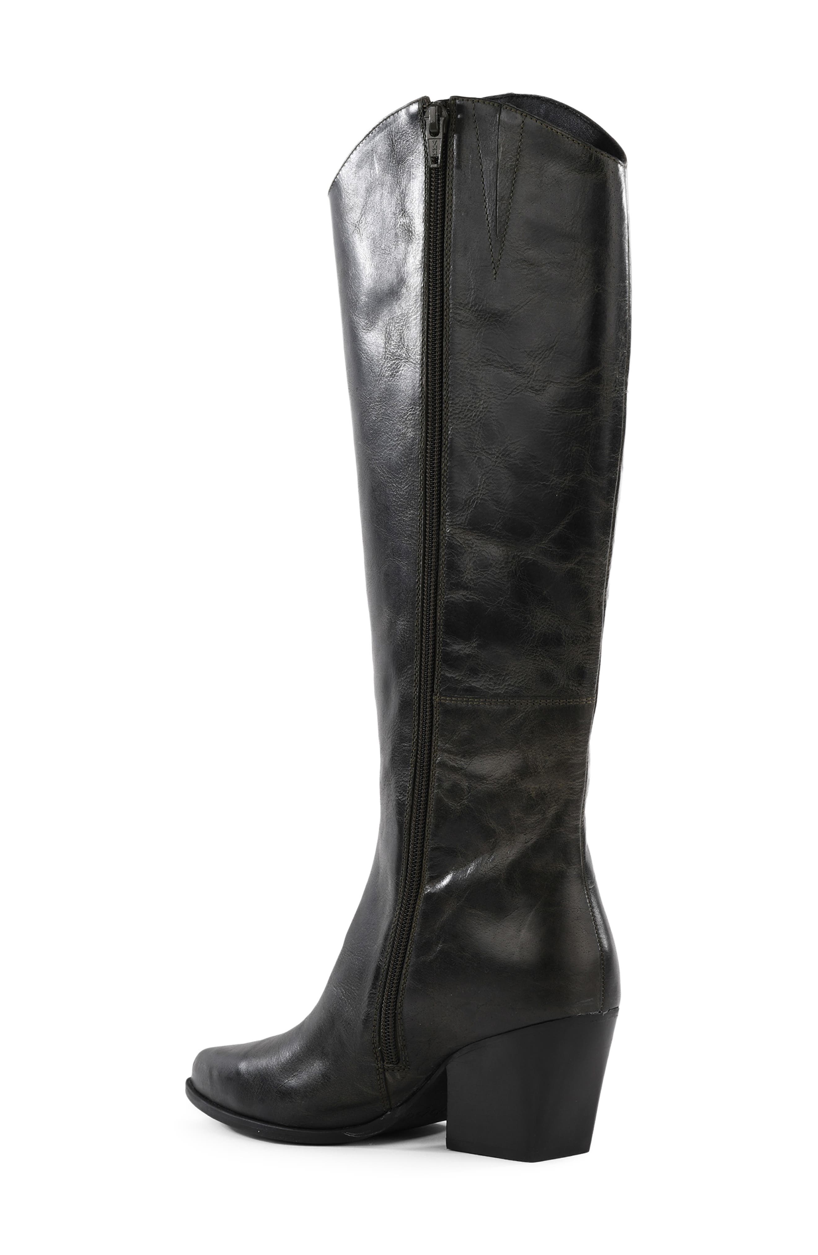 Begging You Distress Knee High Boot, Alternate, color, CHARCOAL