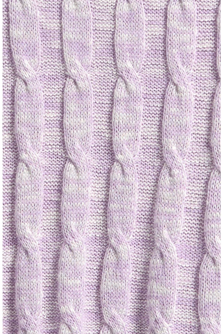 Kids' Cable Sweater, Alternate, color, PURPLE
