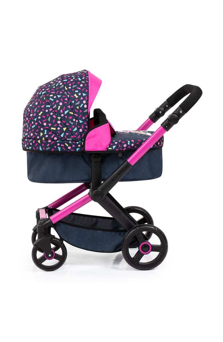 Bayer Design Pram Xeo Shapes Navy
Pink Matching Handbag,Dolls To 20", 3+, Alternate, color, Multicolored