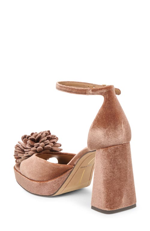 Dolce Vita Perel Platform Ankle Strap Sandal In Brown