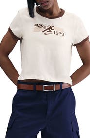 Nike Sportswear Crop 1972 Marathon Ringer T-Shirt