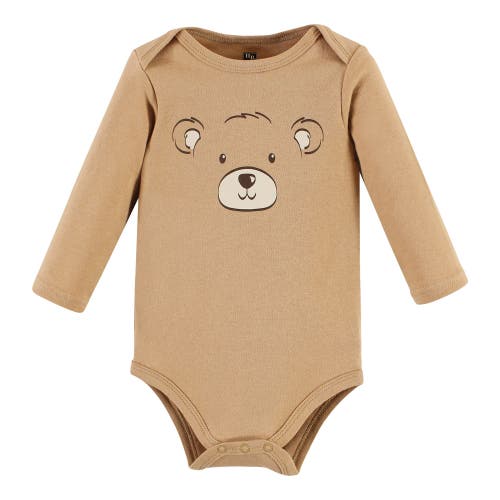Hudson Baby Essential Long-sleeve Cotton Bodysuit Triple Set