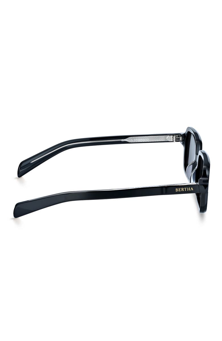 BERTHA Lilly Ladies Polarized Sunglasses, Alternate, color, Black/Black