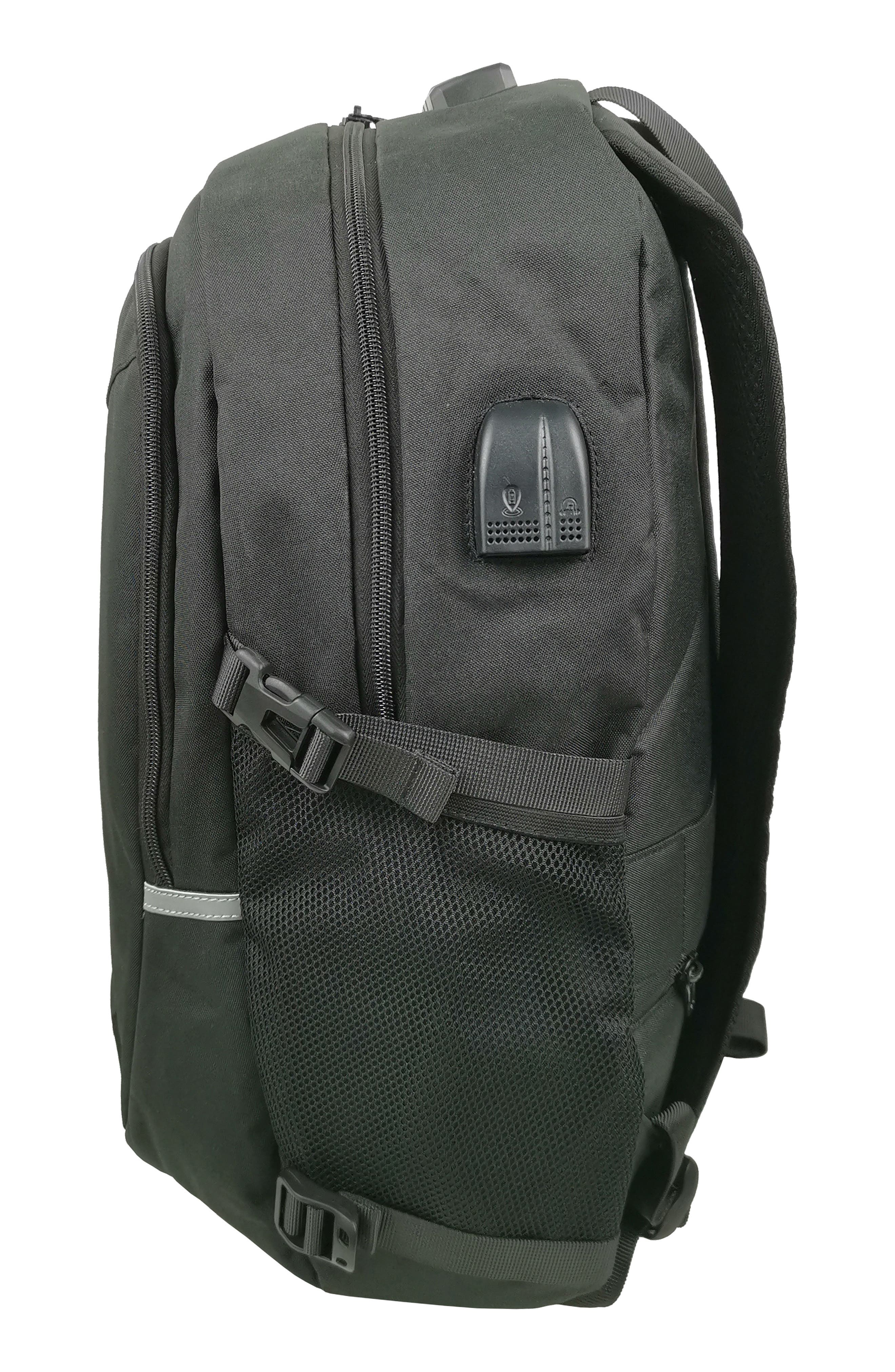 USB Anti Theft Backpack, Alternate, color, BLACK