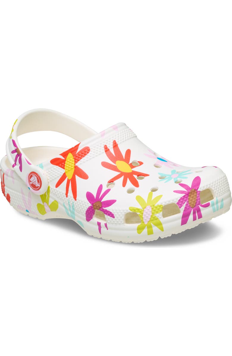 CROCS Kids' Daisy Classic Clog, Main, color, Chalk