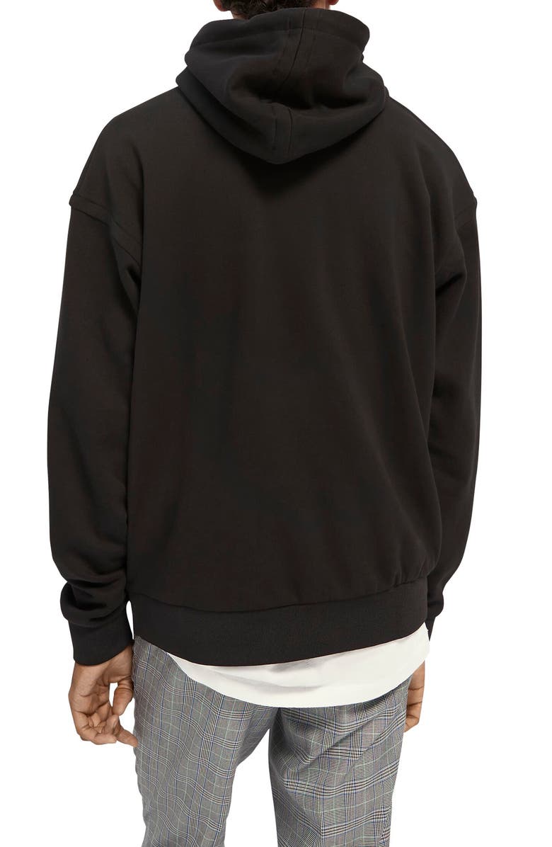 Scotch & Soda Logo Graphic Hoodie, Alternate, color,