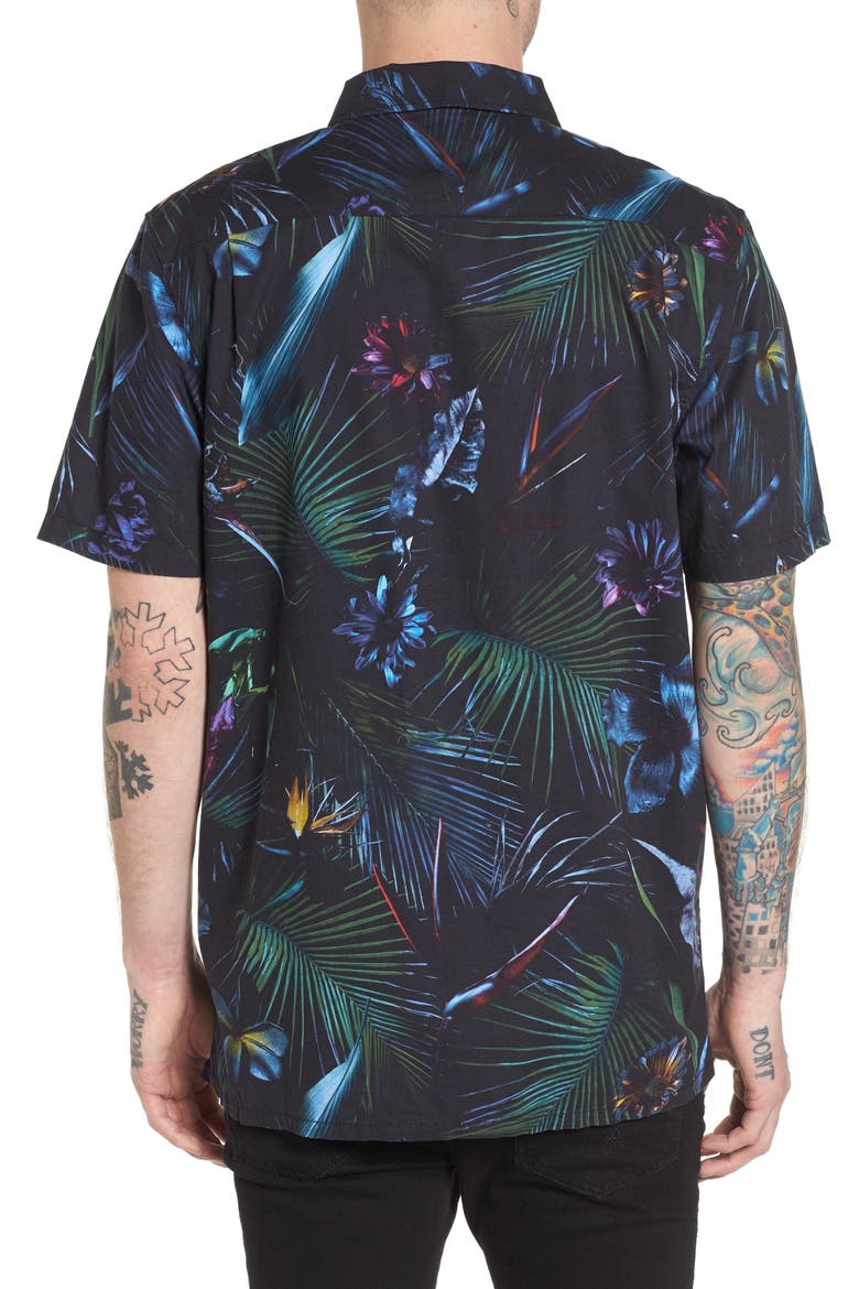 Neo Jungle Short Sleeve Shirt, Alternate, color, NEO JUNGLE
