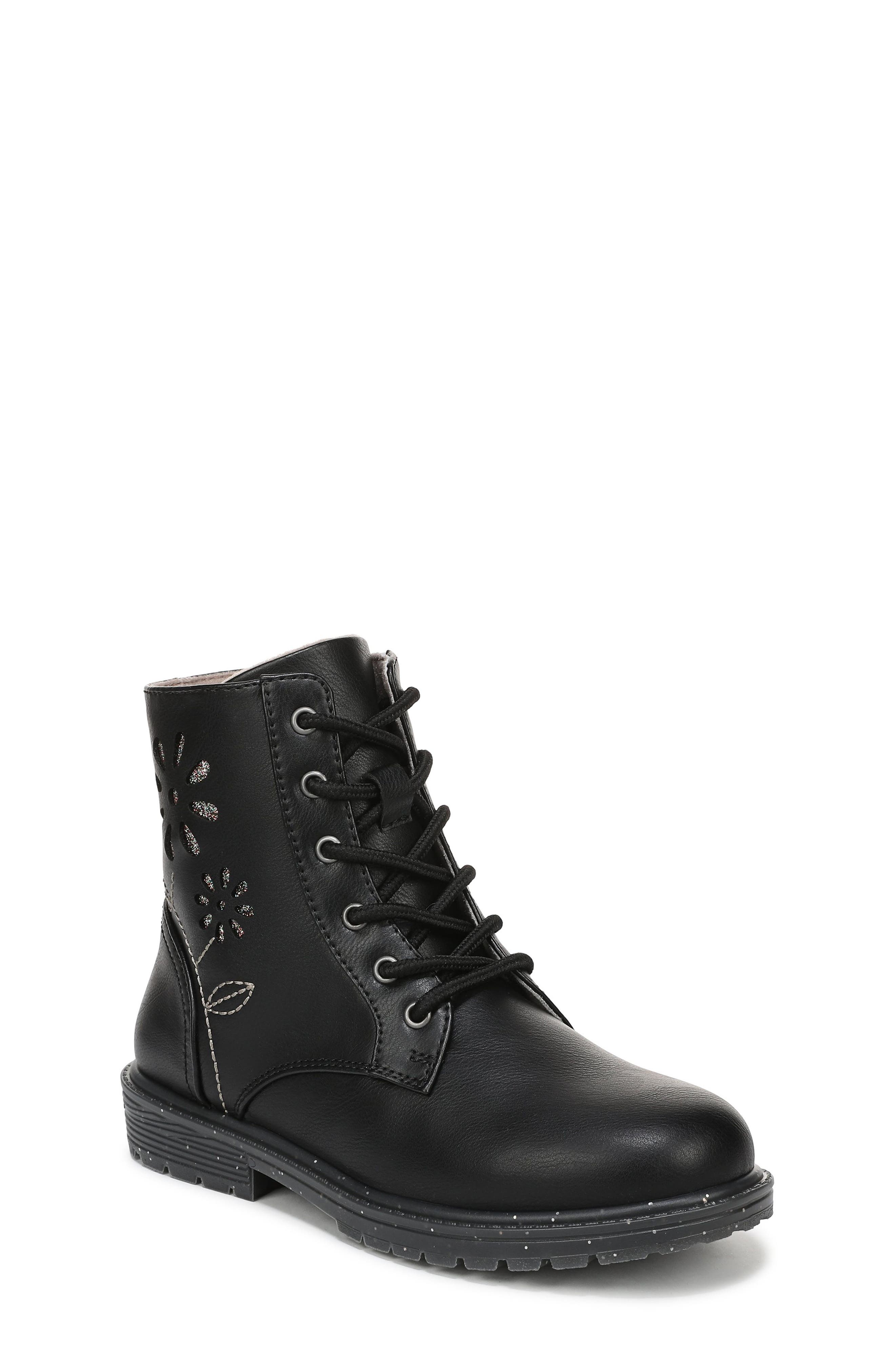BLACK/ RAINBOW FAUX LEATHER