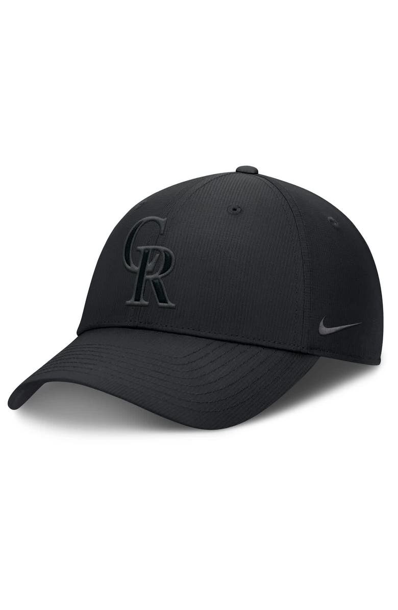 Nike Men's Nike Black Colorado Rockies Primetime Club Performance Adjustable Hat, Main, color,