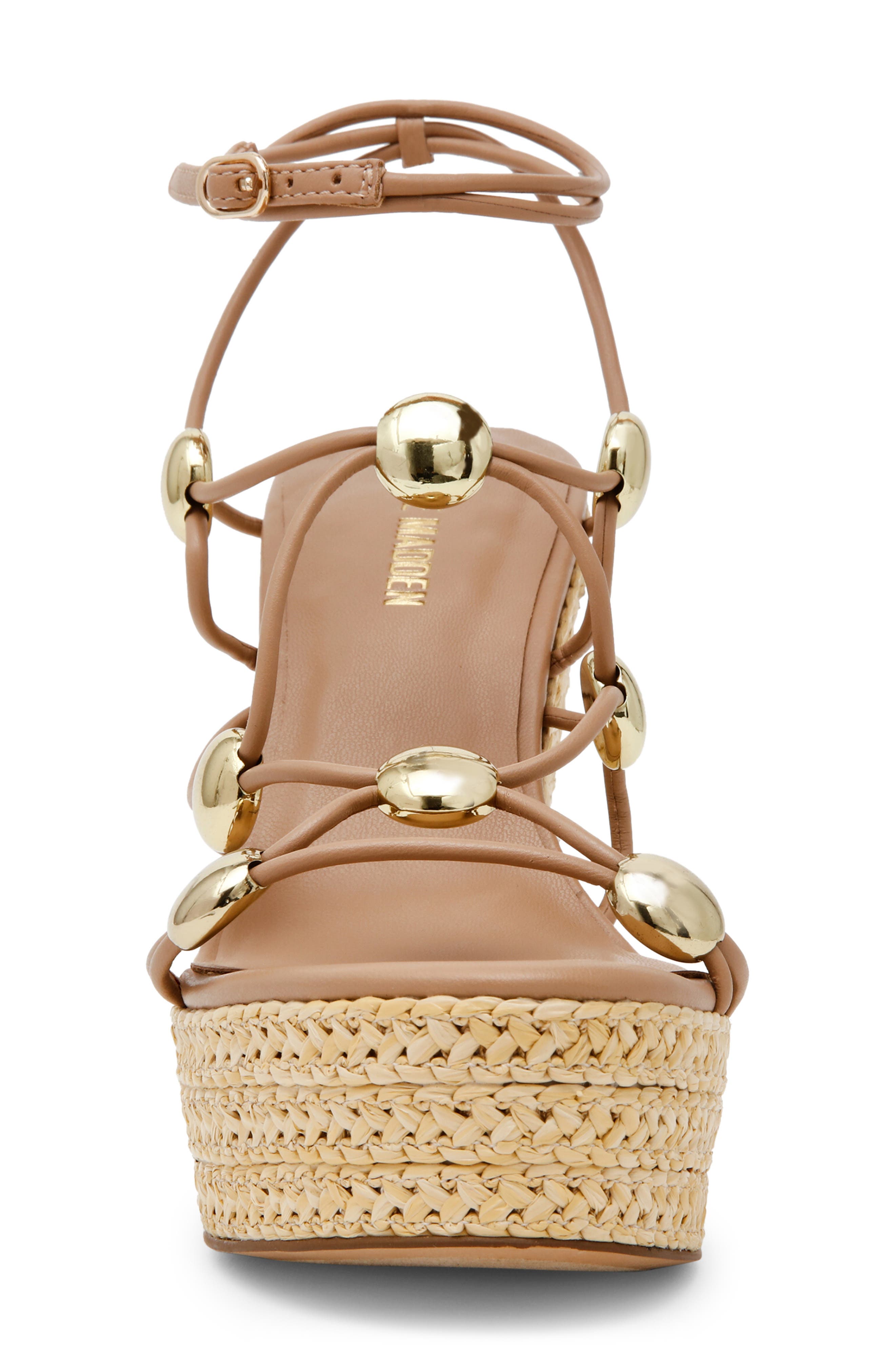 Steve Madden Oaklie Platform Slide Sandal, Alternate, color, Natural