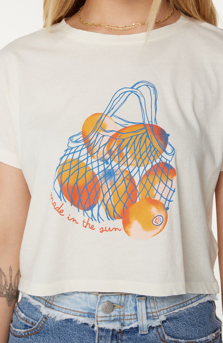 Roxy Made in the Sun Graphic Baby Tee, Alternate, color, Bright White Made In The Sun