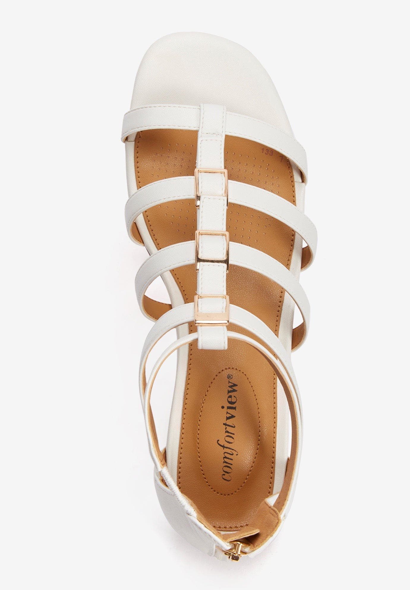 Comfortview The Cassandra Sandal, Alternate, color, Black