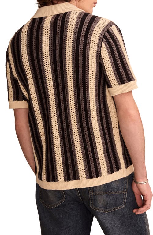 Lucky Brand Stripe Button Through Sweater