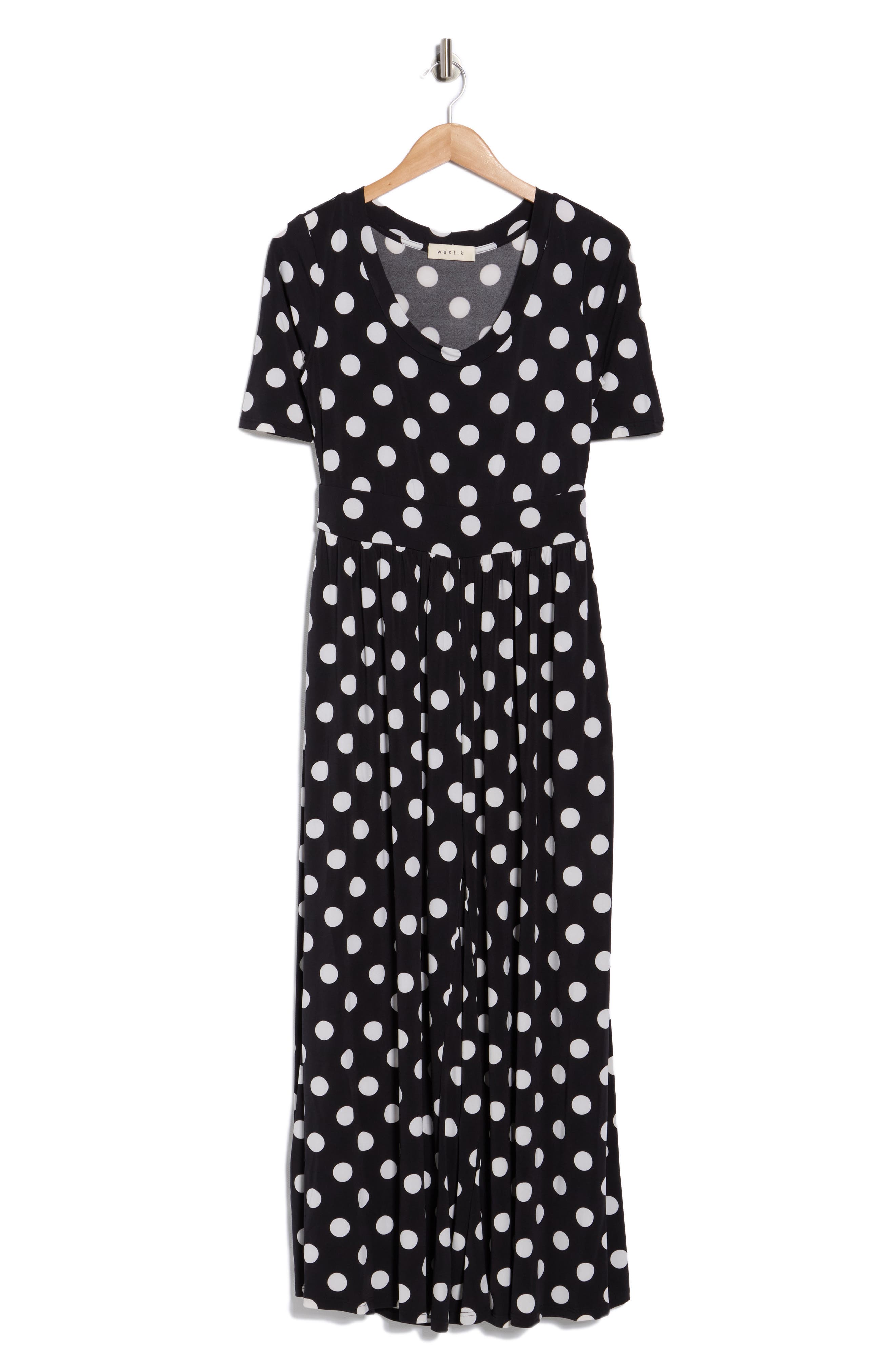 WEST K Polka Dot Print Wide Leg Jumpsuit