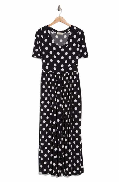 WEST K Polka Dot Print Wide Leg Jumpsuit