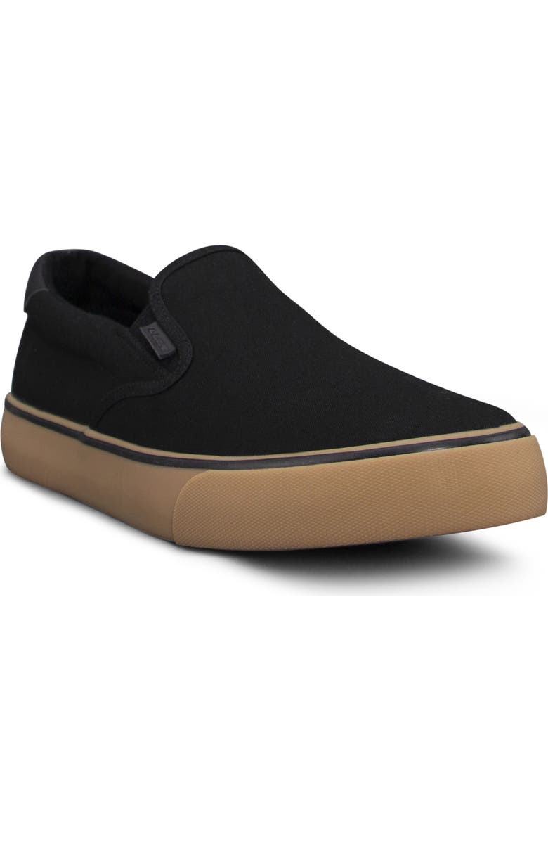 LUGZ Clipper Slip-On Sneaker - Wide Width, Main, color, Black/ Gum/ Black