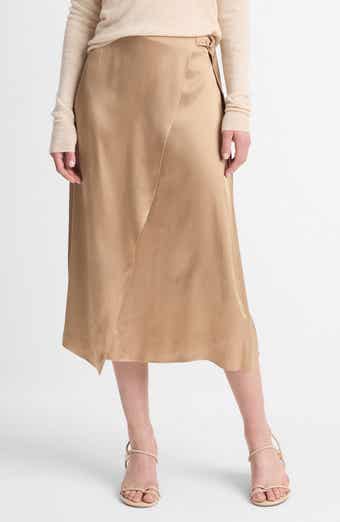 Vince Draped D-Ring Wrap Skirt