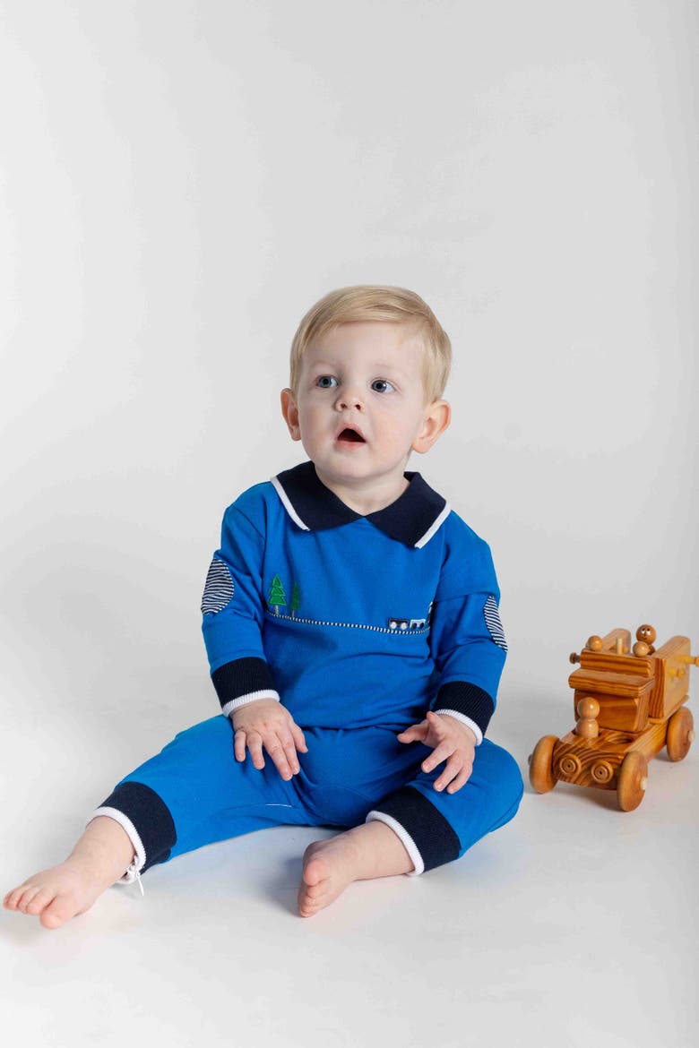 Jersey Knit Longall With Train, Alternate, color, Blue