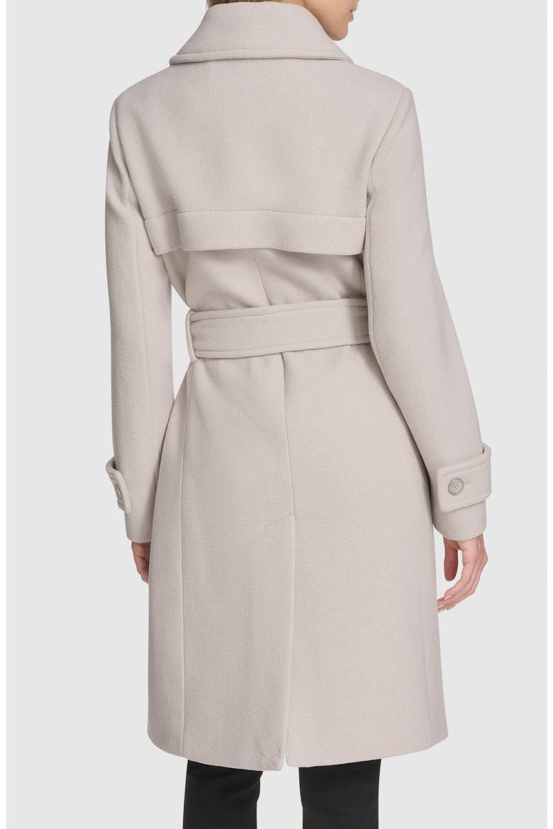 Lawley Wool Blend Belted Trench Coat, Alternate, color, PEARL