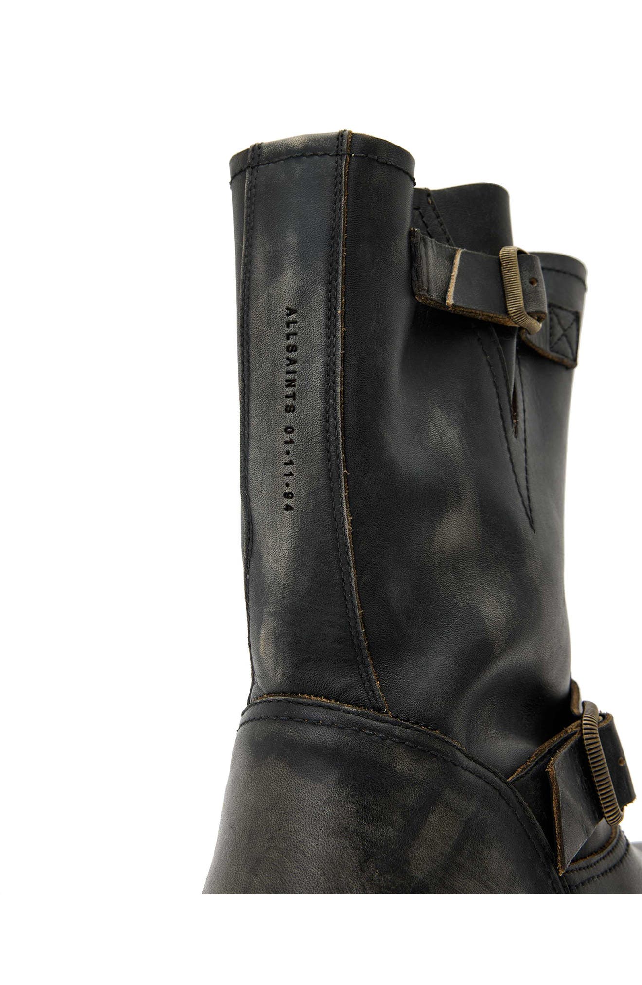 AllSaints Tait Engineer Boot, Alternate, color, Dark Brown
