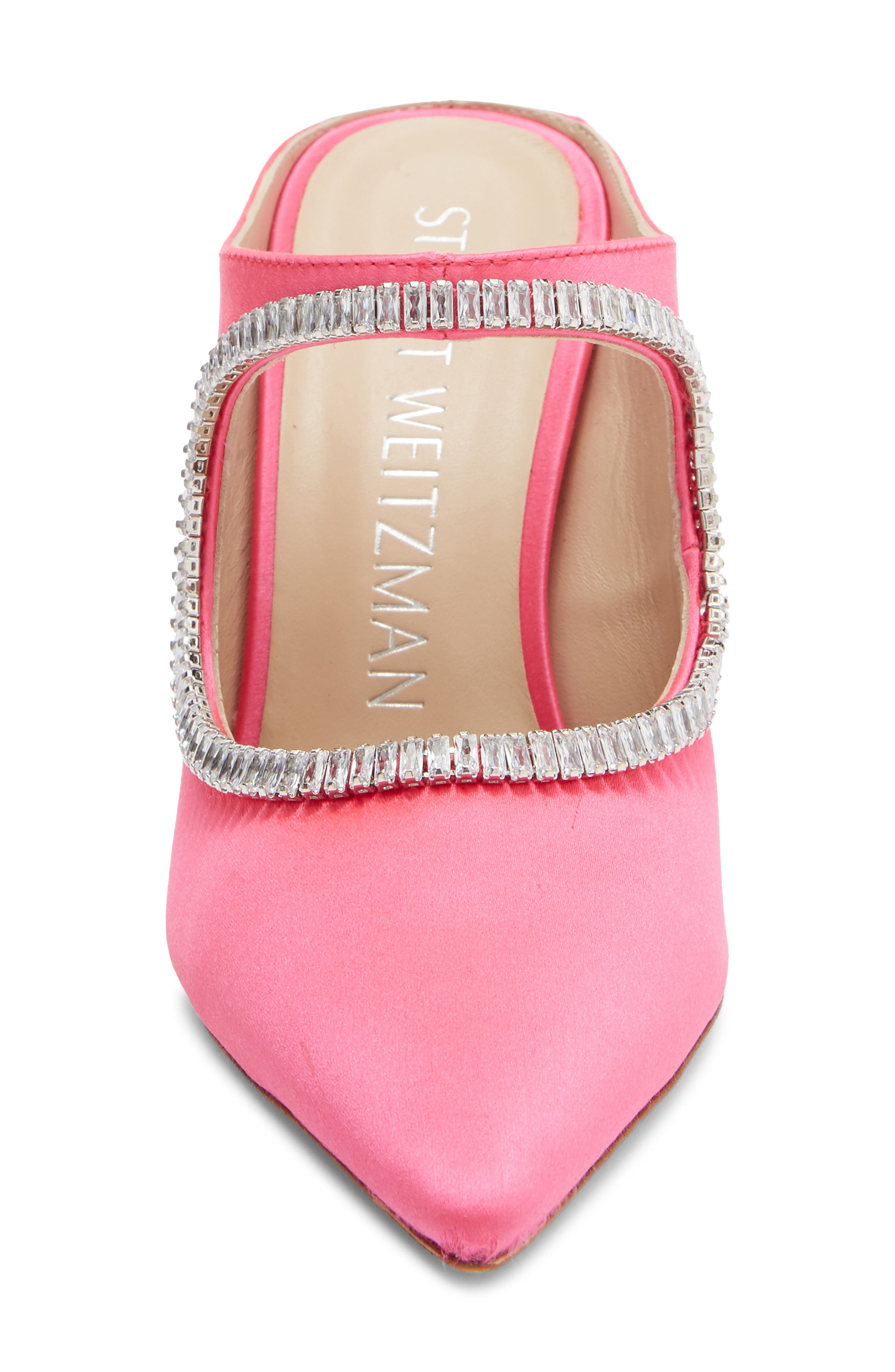Stuart Weitzman X Curve Crystal Slingback Pump, Alternate, color, Magenta/ Clear/ Magenta