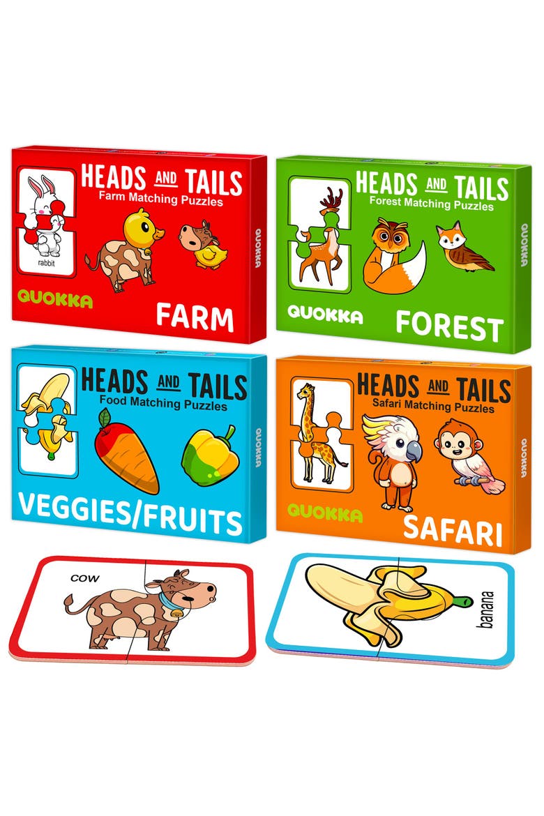 Memory Matching Puzzle Set for Toddlers, Main, color, Cartoonish Set
