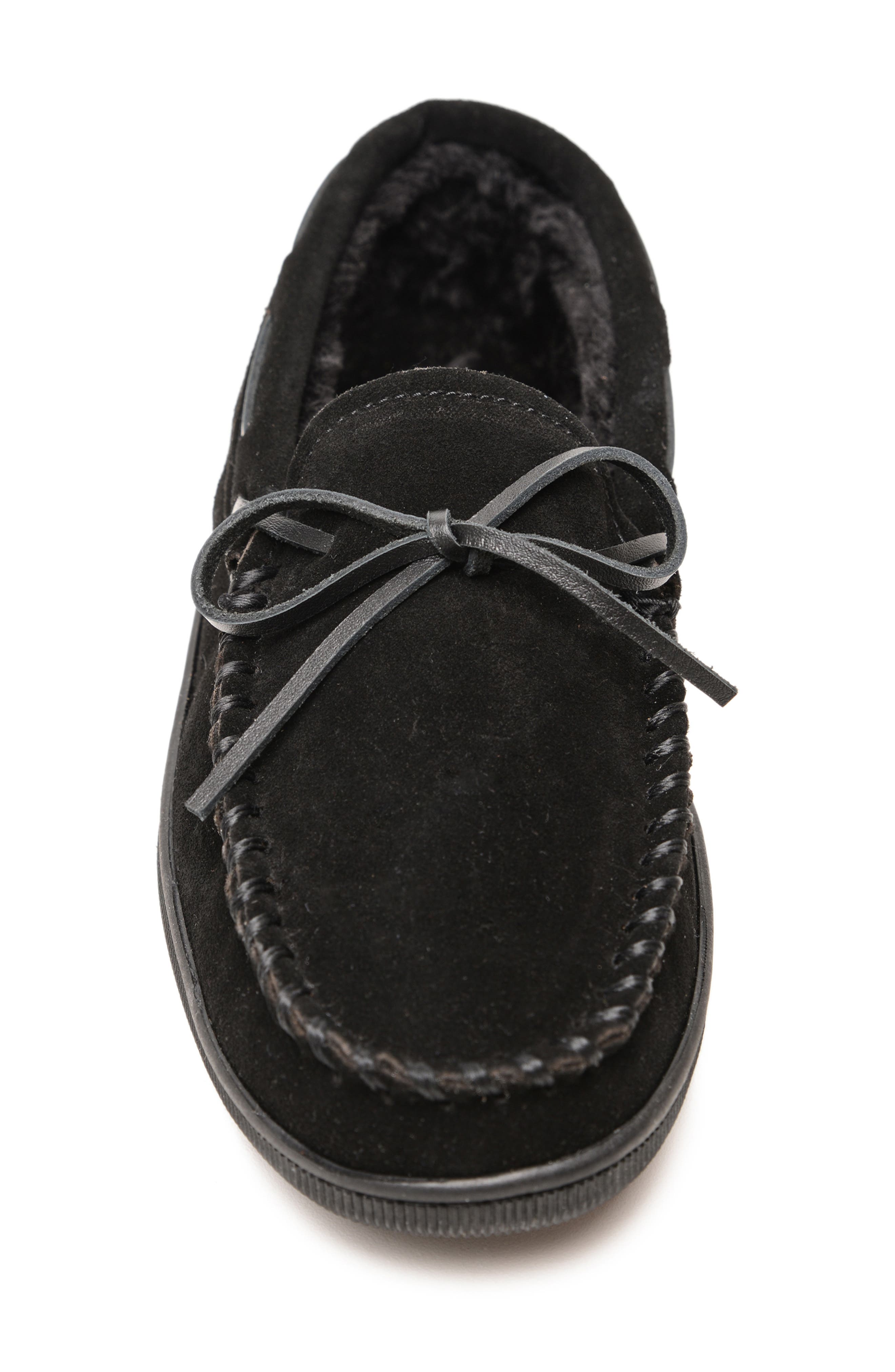 Minnetonka Lined Hardsole Slipper, Alternate, color, Black