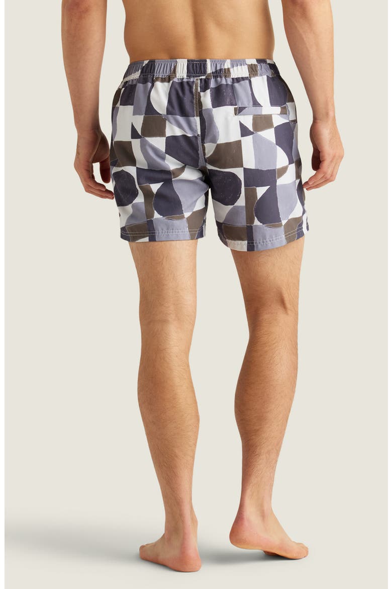 Sebastian Print 4-Inch Nylon Swim Trunks, Alternate, color, ABSTRACT GEO