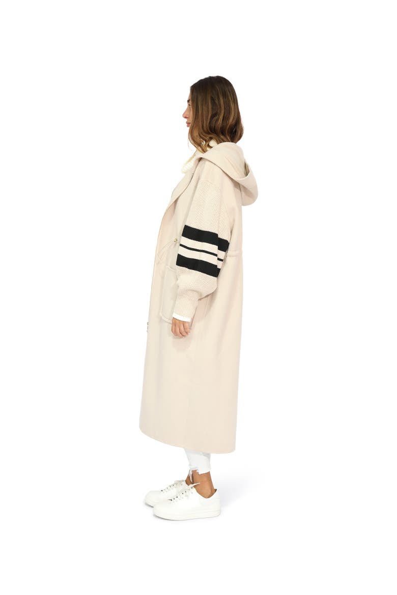 Cool Kid Hooded Coat, Alternate, color, Natural